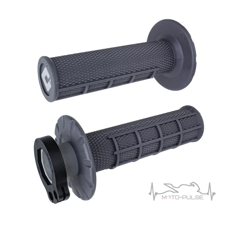 Мото грипсы ODI HALF-WAFFLE MX V2 Lock-On Graphite