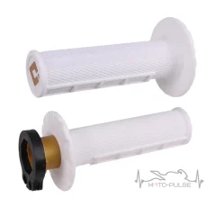 Мото грипсы ODI HALF-WAFFLE MX V2 Lock-On Soft White