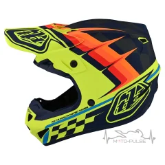 Мотошлем TLD SE4 POLYACRYLITE [WARPED YELLOW] XL