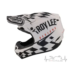 Мотошлем TLD SE4 POLYACRYLITE HELMET RACE SHOP [WHITE/BLACK] L