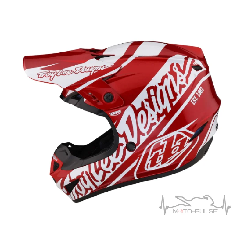 Мотошлем TLD GP HELMET SLICE [RED/ WHITE] XL