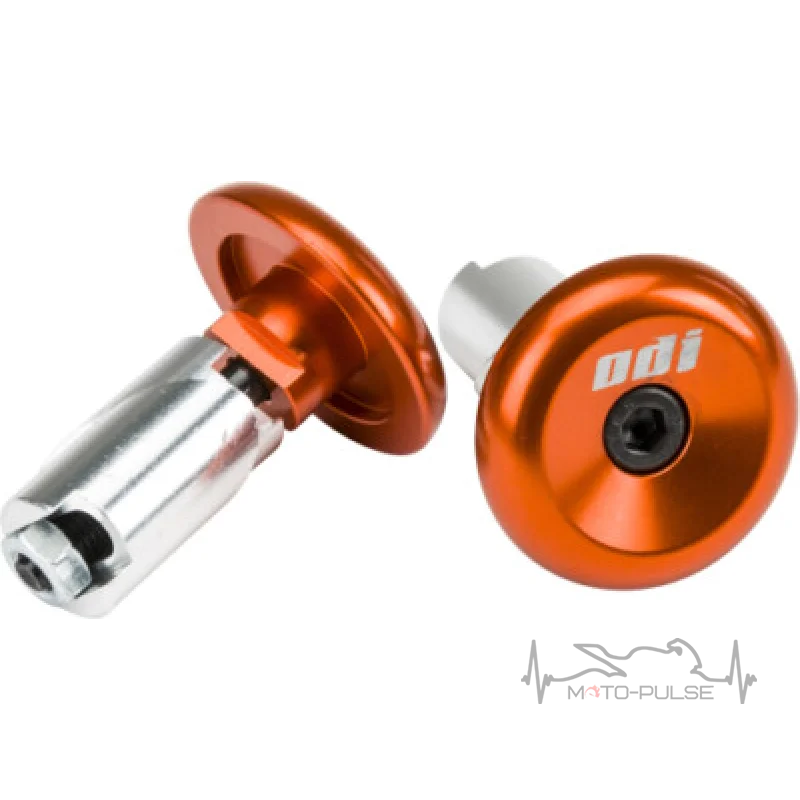 Баренды ODI Aluminum End Plugs w/Lasered Logo ORANGE