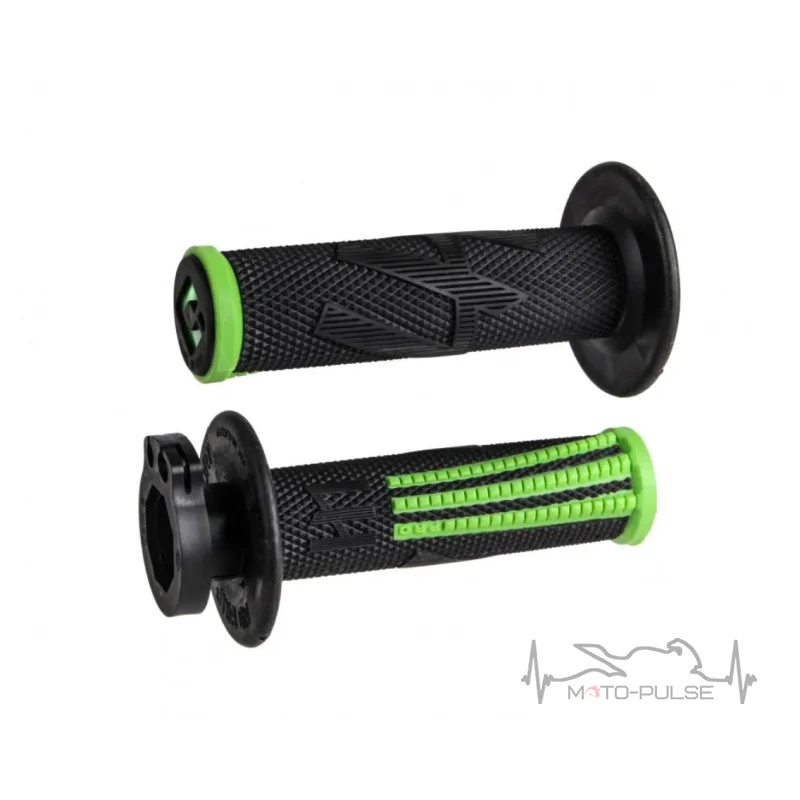 Мото грипсы ODI EMIG PRO MX V2 Lock-On Grip BLACK/Green