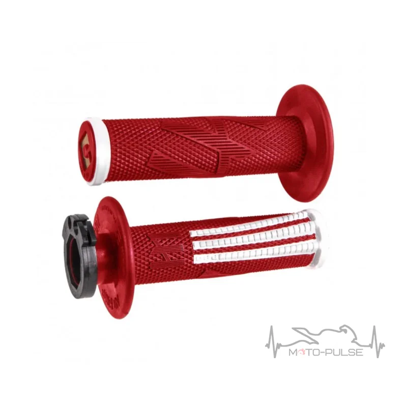 Мото грипсы ODI EMIG PRO MX V2 Lock-On Grip RED/White
