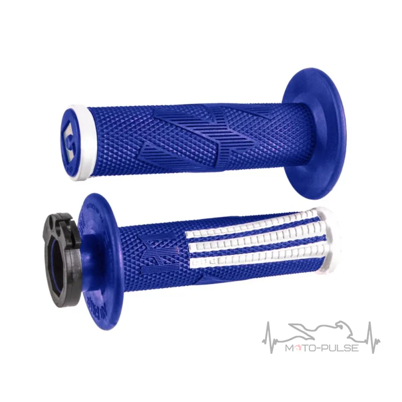 Мото грипсы ODI EMIG PRO MX V2 Lock-On Grip BLUE/White