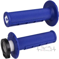 Мото грипсы ODI HALF-WAFFLE MX V2 Lock-On BLue