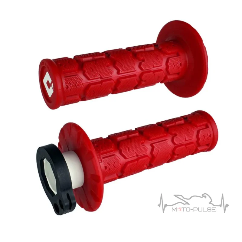 Мото грипсы ODI MX V2 Lock-On; Rogue Grip Dark Red