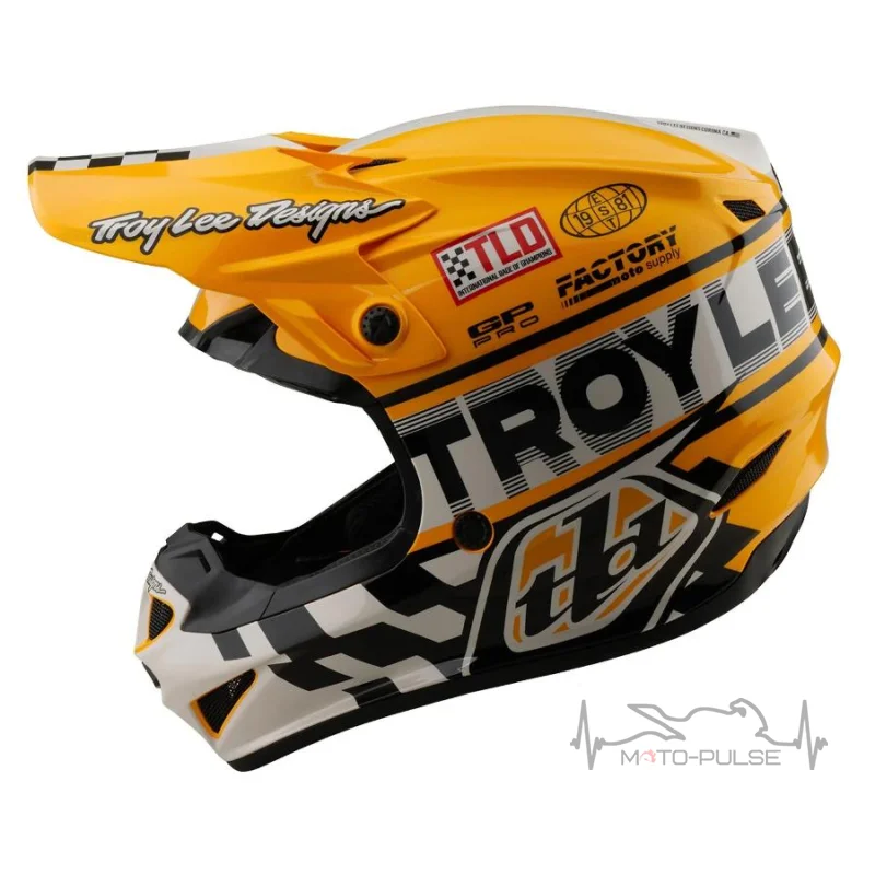 Мото шлем TLD GP PRO HELMET; FIFTY-50 [WHITE / GOLD] S