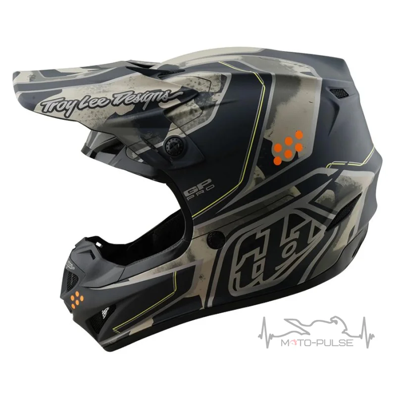 Мото шлем TLD GP PRO HELMET; TROOPER [BLACK / CAPER] M