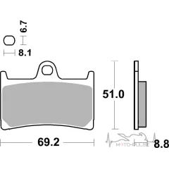 Гальмівні колодки SBS Standard Brake Pads, Ceramic