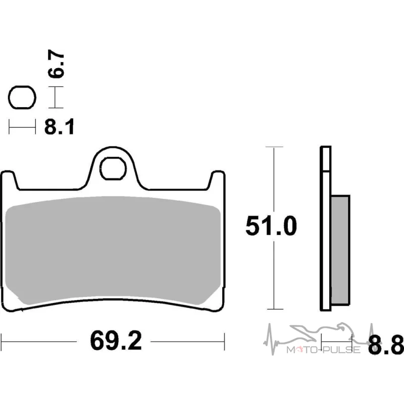 Гальмівні колодки SBS Standard Brake Pads, Ceramic
