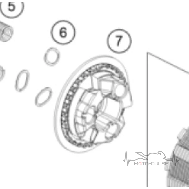 Прижимная пластина сцепления KTM 790/890 63532003000