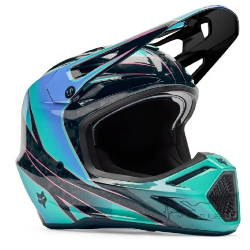 Мотошлем FOX V3 RS Helmet - CANVAS [Aqua] (XXL)
