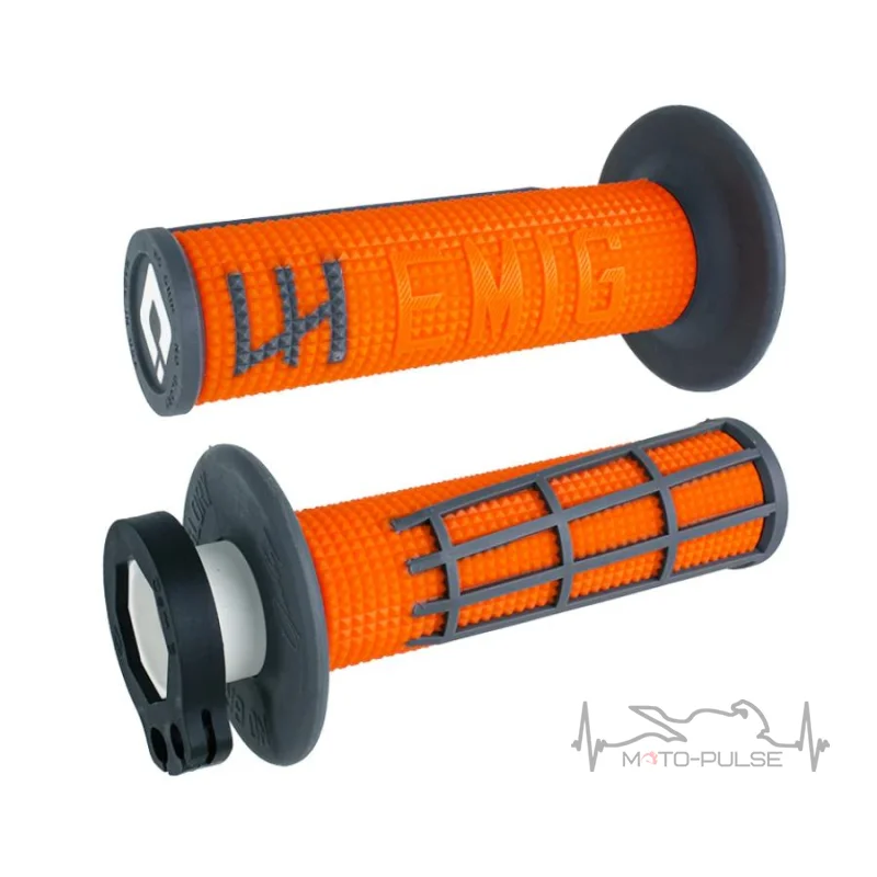 Мото грипсы ODI MX V2 Lock-On; EMIG 2.0 Grip ORANGE/Graphite