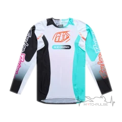 Мото джерси TLD SE PRO JERSEY; SEVER [WHITE / TEAL] XXL